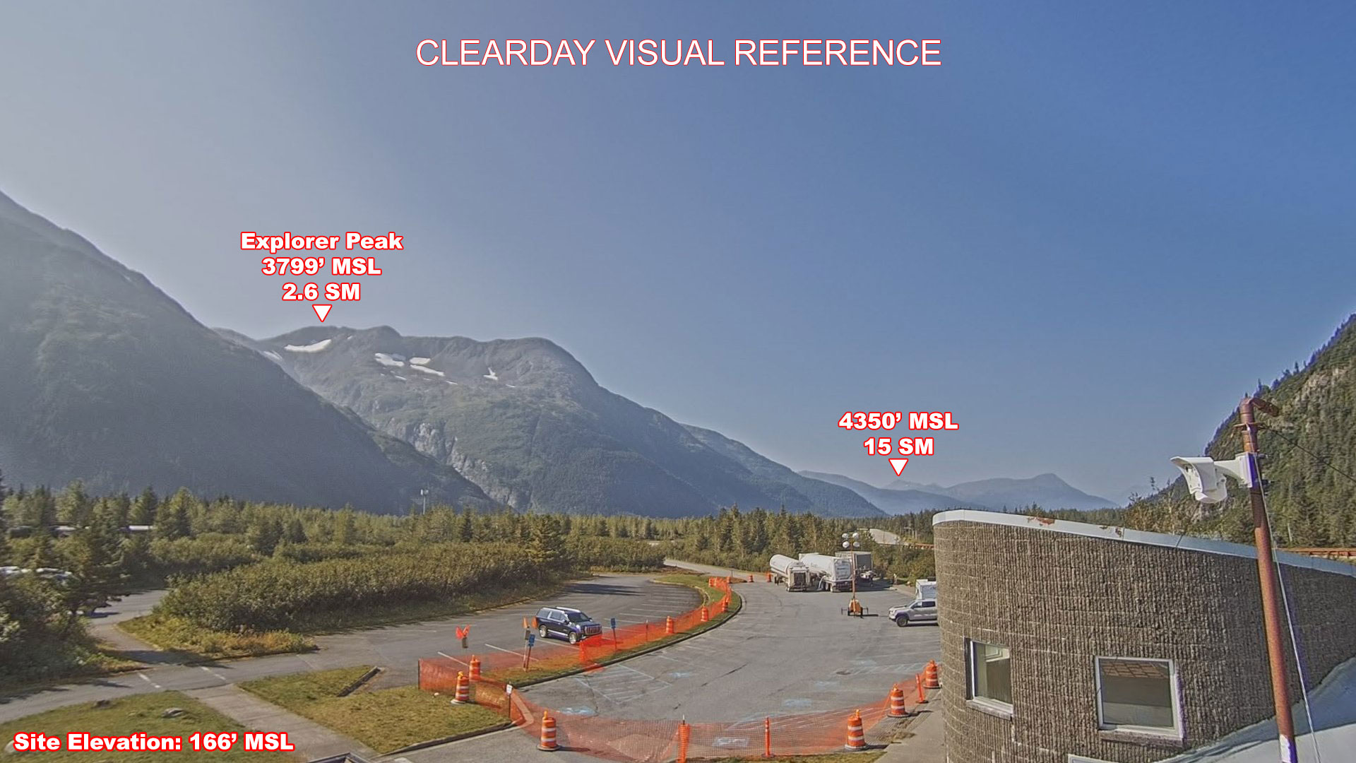Portage Glacier, West view on a clear day