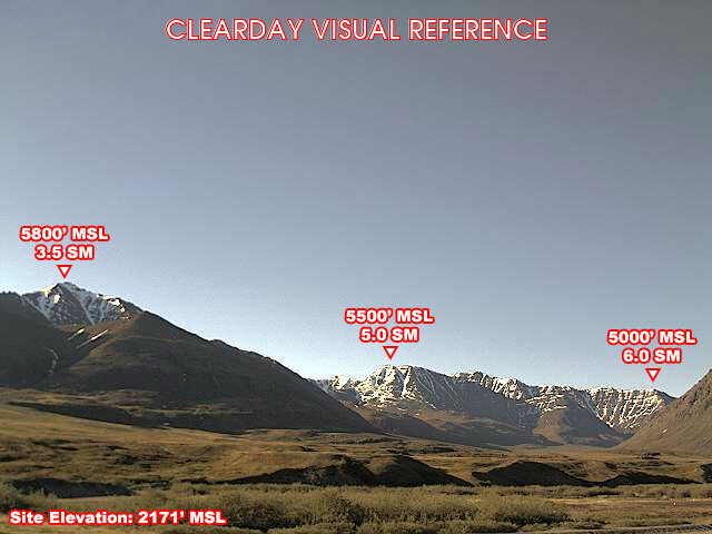 Anaktuvuk Pass, SouthEast view on a clear day