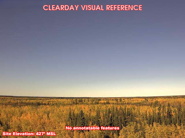 Fort Yukon, North view on a clear day