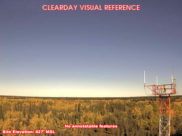 Fort Yukon, East view on a clear day