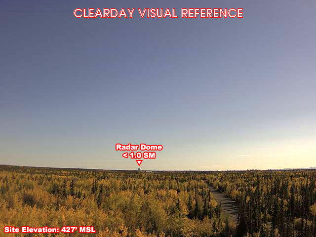 Fort Yukon, South view on a clear day