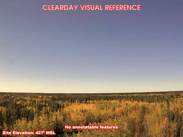 Fort Yukon, West view on a clear day