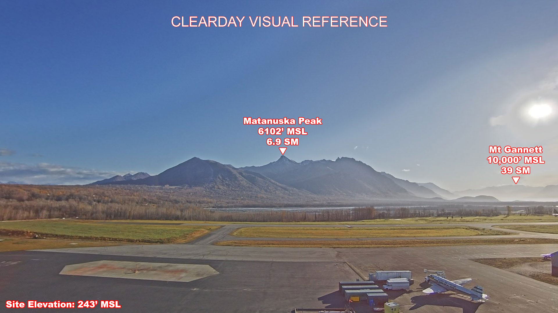 Palmer, East view on a clear day