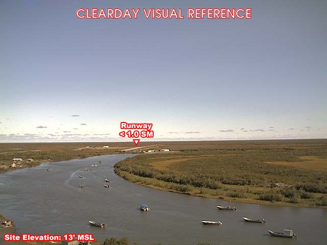 Tuntutuliak, NorthEast view on a clear day