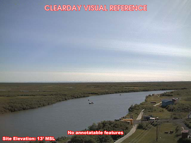 Tuntutuliak, SouthEast view on a clear day