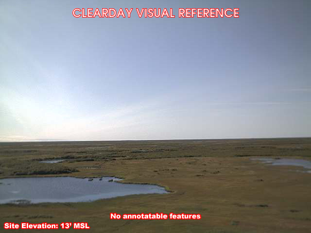 Tuntutuliak, South view on a clear day