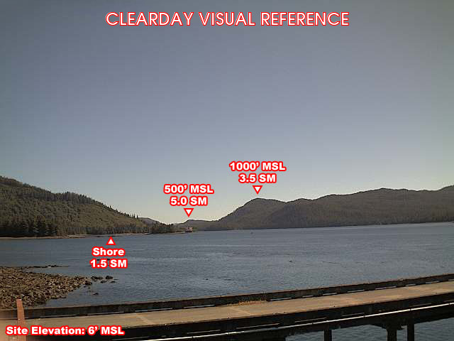 Hydaburg, SouthEast view on a clear day