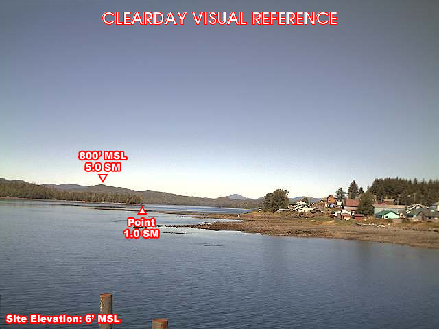 Hydaburg, NorthWest view on a clear day