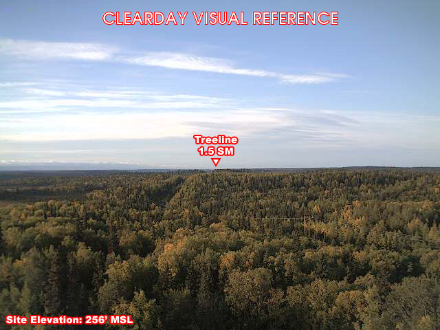 Soldotna, SouthWest view on a clear day