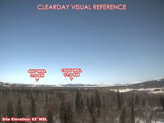 Aniak, North view on a clear day