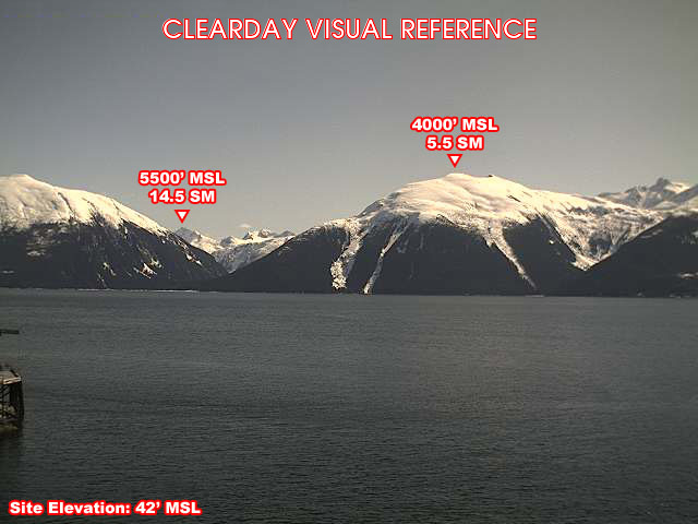 Taku Inlet, East view on a clear day