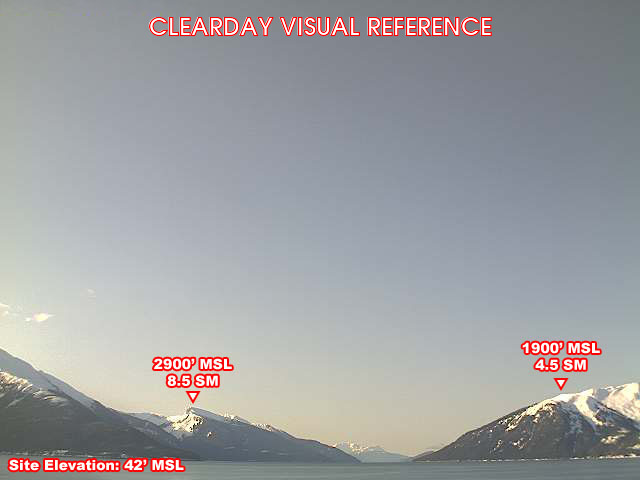 Taku Inlet, South view on a clear day
