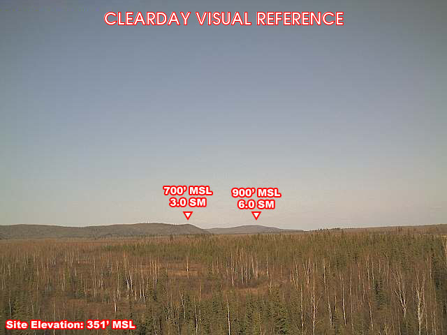 Nenana, NorthEast view on a clear day