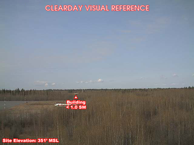 Nenana, SouthWest view on a clear day