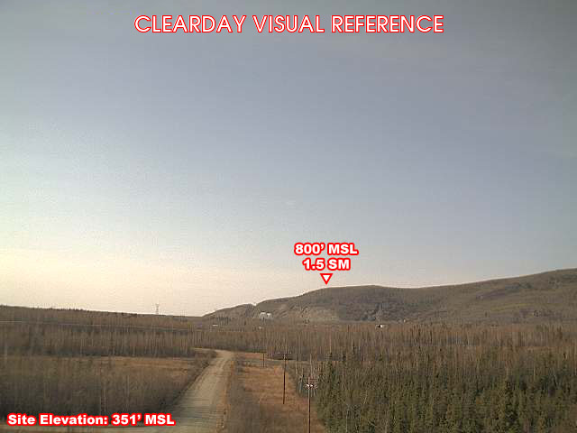 Nenana, NorthWest view on a clear day