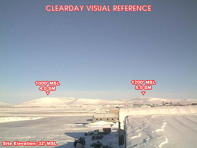Nome, NorthEast view on a clear day