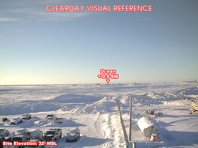 Nome, SouthWest view on a clear day