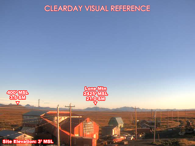 Togiak, North view on a clear day