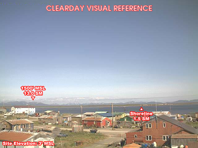 Togiak, East view on a clear day