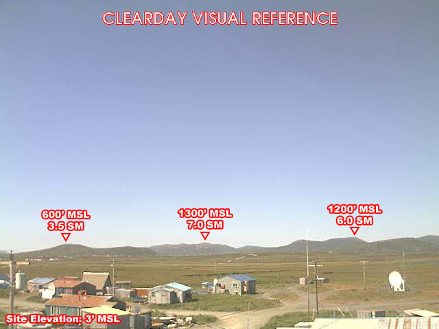 Togiak, West view on a clear day
