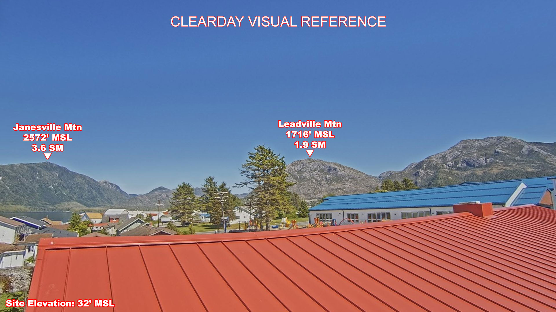 Metlakatla, East view on a clear day