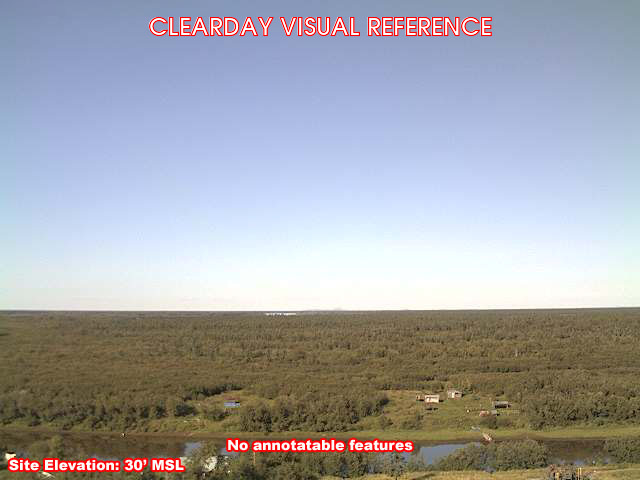 Tuluksak, NorthEast view on a clear day