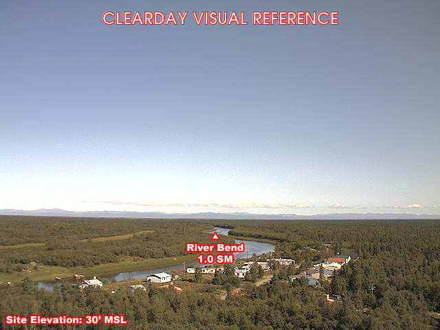 Tuluksak, East view on a clear day