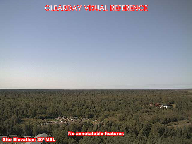 Tuluksak, SouthWest view on a clear day