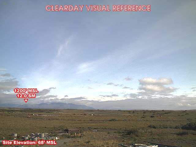 Cold Bay, SouthEast view on a clear day