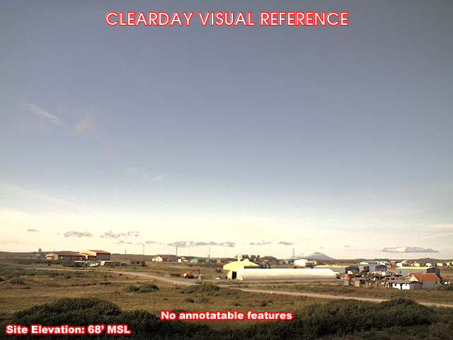 Cold Bay, NorthWest view on a clear day
