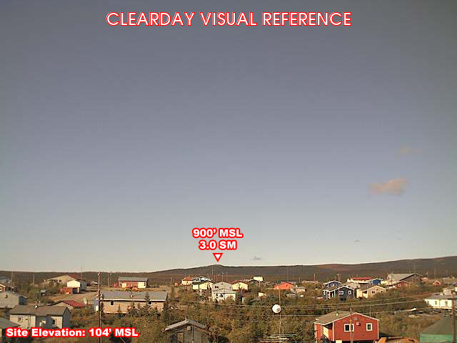 Kiana, West view on a clear day