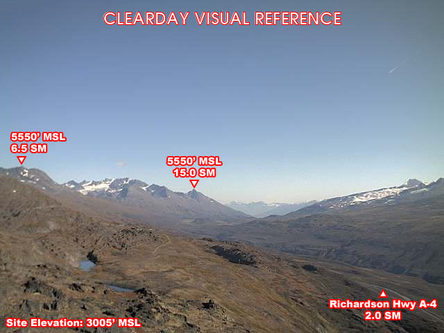 Thompson Pass, East view on a clear day