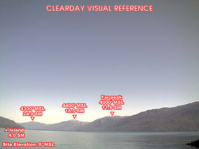 Misty Fjords, North view on a clear day