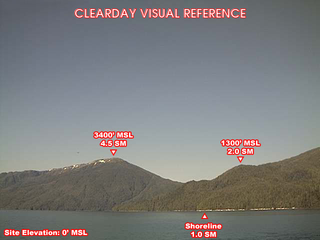 Misty Fjords, NorthEast view on a clear day