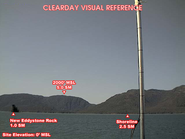 Misty Fjords, West view on a clear day
