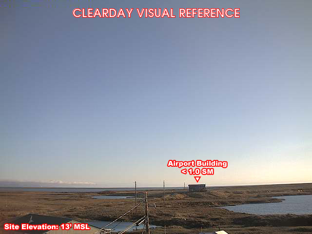 Newtok, SouthWest view on a clear day