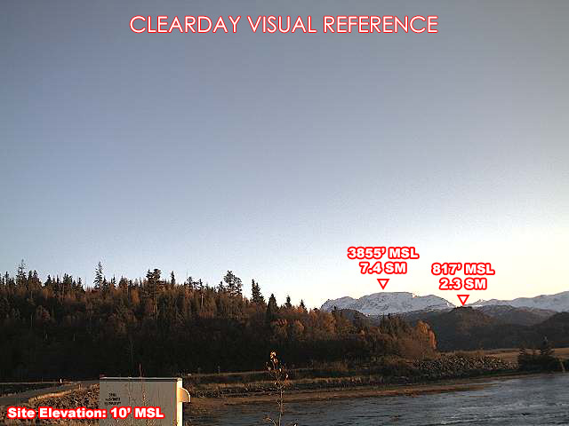 Bradley Lake, South view on a clear day