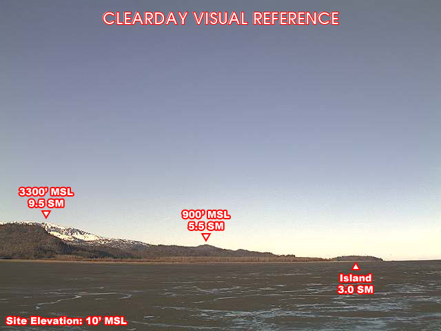 Bradley Lake, SouthWest view on a clear day