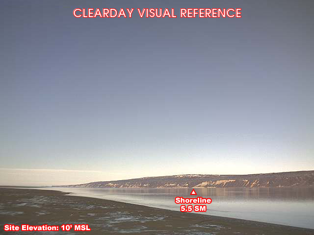 Bradley Lake, West view on a clear day