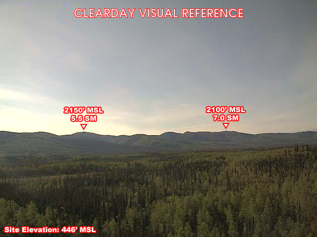 Livengood, SouthEast view on a clear day