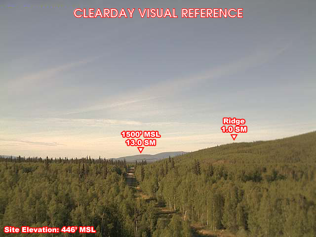 Livengood, SouthWest view on a clear day