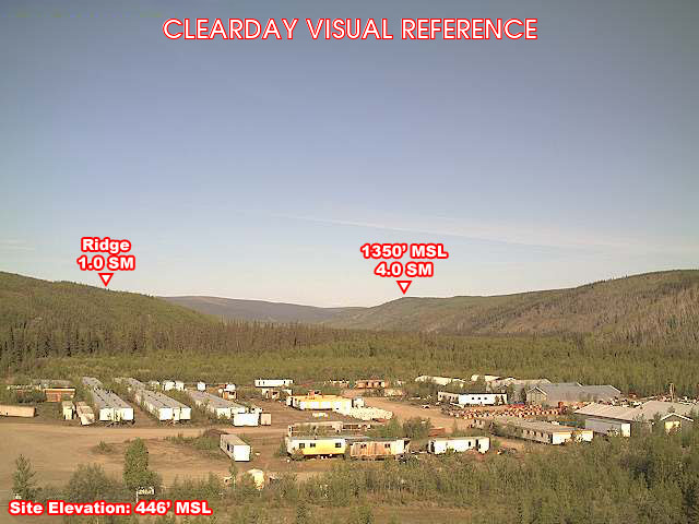 Livengood, West view on a clear day