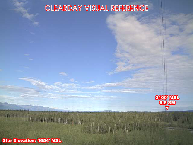Tok, NorthWest view on a clear day