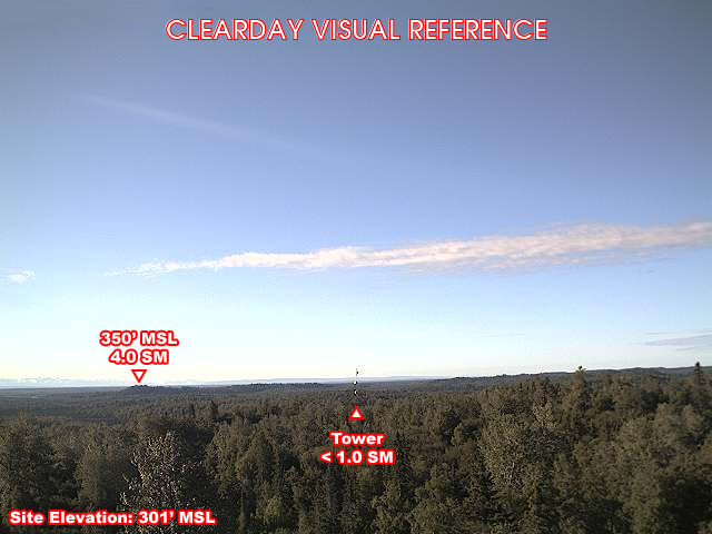 Nikiski, South view on a clear day