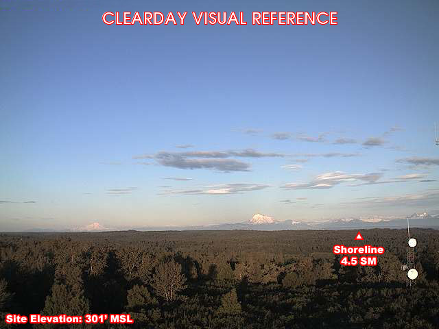 Nikiski, SouthWest view on a clear day