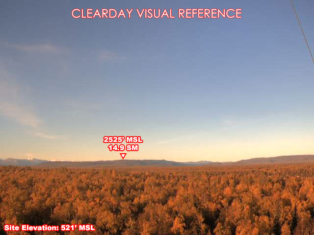 McKinley South, North view on a clear day