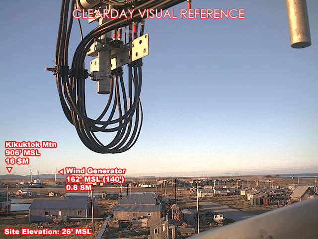 Hooper Bay, NorthEast view on a clear day