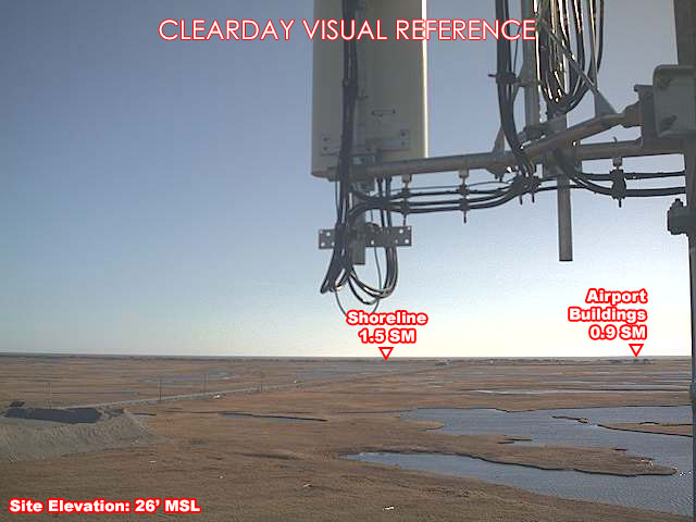 Hooper Bay, SouthWest view on a clear day