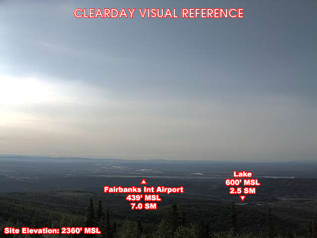 Ester Dome, SouthEast view on a clear day