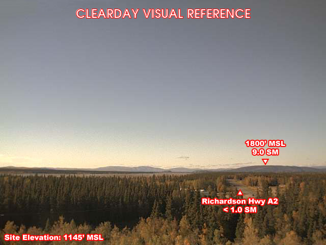 Delta Junction, NorthWest view on a clear day